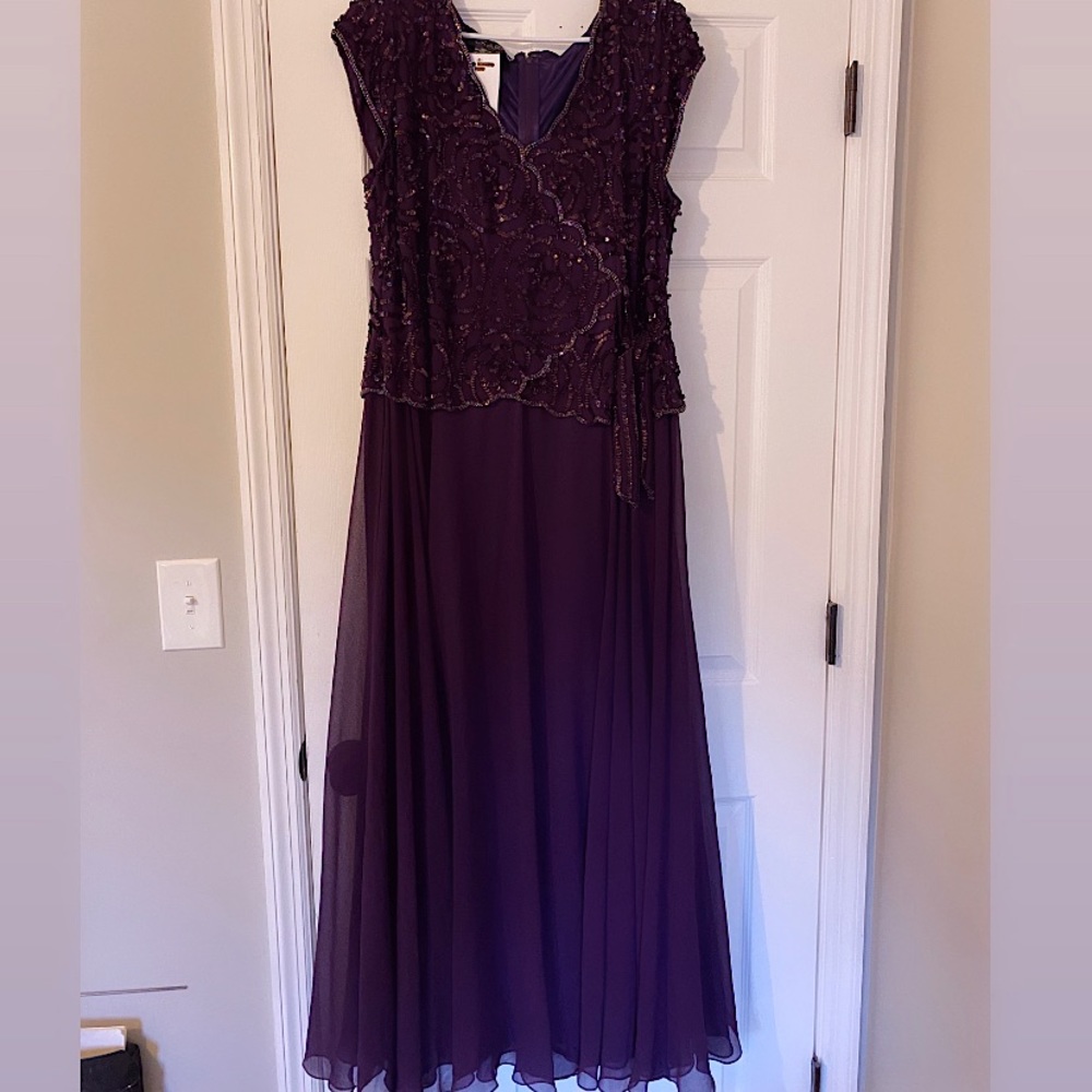 Jkara formal purple mother of the bride dress